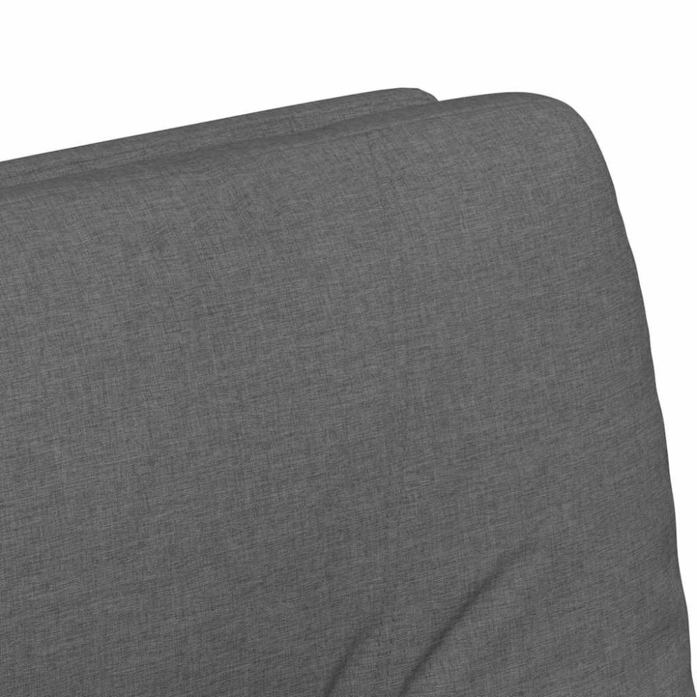 Produktbild för Matstolar med hjul med hjul 2 pcs Mörkgrå 57 x 67 x 95 cm tyg