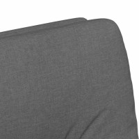 Produktbild för Matstolar med hjul med hjul 2 pcs Mörkgrå 57 x 67 x 95 cm tyg