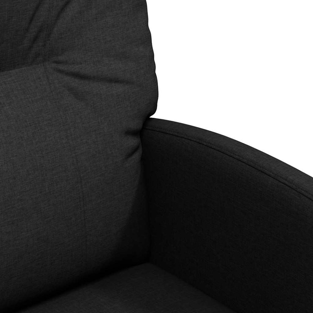 Produktbild för Matstolar med hjul med hjul 2 pcs Svart 57 x 67 x 95 cm tyg