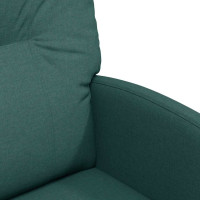 Produktbild för Matstolar med hjul med hjul 2 pcs Mörkgrön 57 x 67 x 95 cm tyg