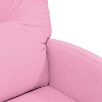 Produktbild för Matstolar med hjul med hjul 2 pcs Rosa 57 x 67 x 95 cm tyg