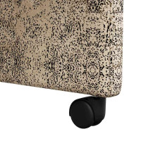 Produktbild för Matstolar med hjul med hjul 2 pcs Ljusgrå 58 x 67 x 97 cm