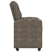Produktbild för Matstolar med hjul med hjul 2 pcs Mörkgrå 58 x 67 x 97 cm
