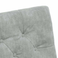 Produktbild för Matstolar med hjul 2 pcs Ljusgrå 58 x 67 x 97 cm Sammet