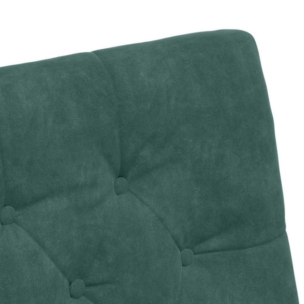 Produktbild för Matstolar med hjul 2 pcs Mörkgrön 58 x 67 x 97 cm Sammet