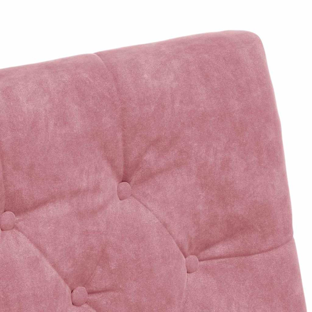 Produktbild för Matstolar med hjul med hjul 2 pcs Rosa 58 x 67 x 97 cm Sammet