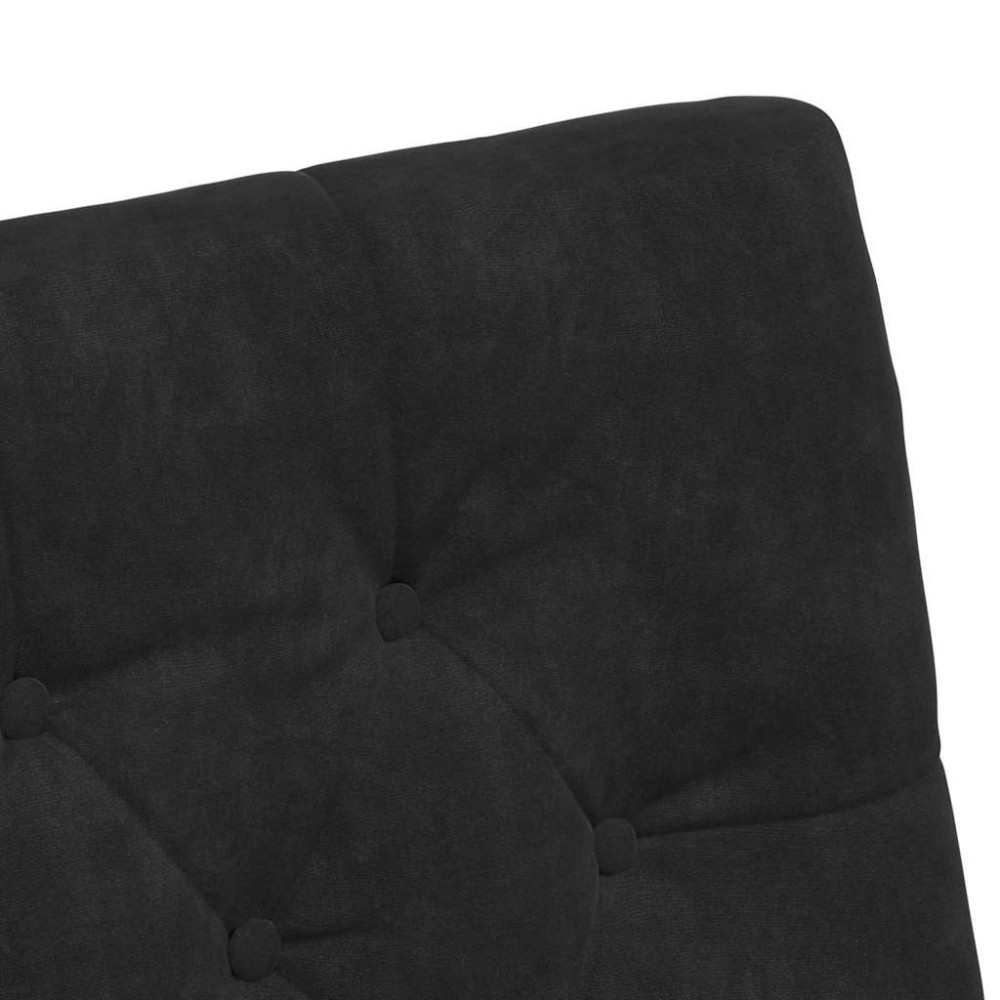 Produktbild för Matstolar med hjul med hjul 2 pcs Svart 58 x 67 x 97 cm Sammet