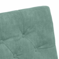 Produktbild för Matstolar med hjul 2 pcs havsgrön 58 x 67 x 97 cm Sammet
