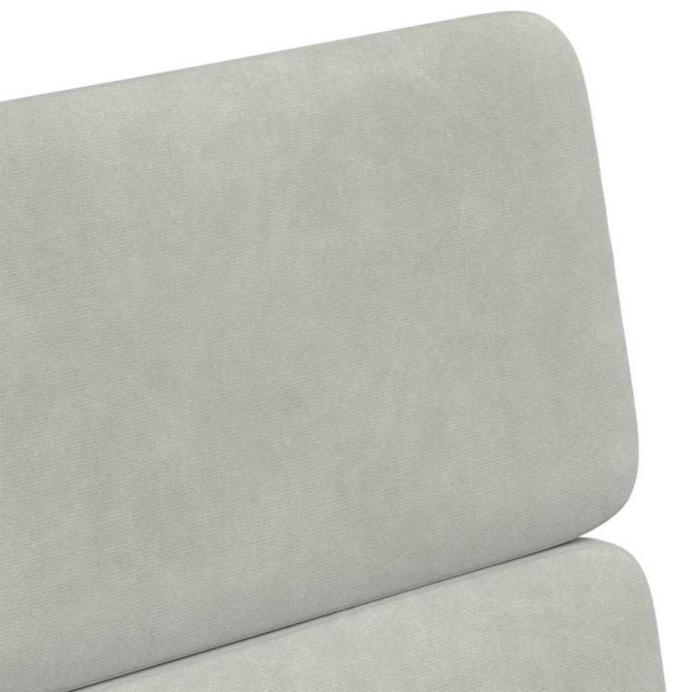 Produktbild för Matstolar med hjul 2 pcs Ljusgrå 58 x 65 x 98 cm Sammet