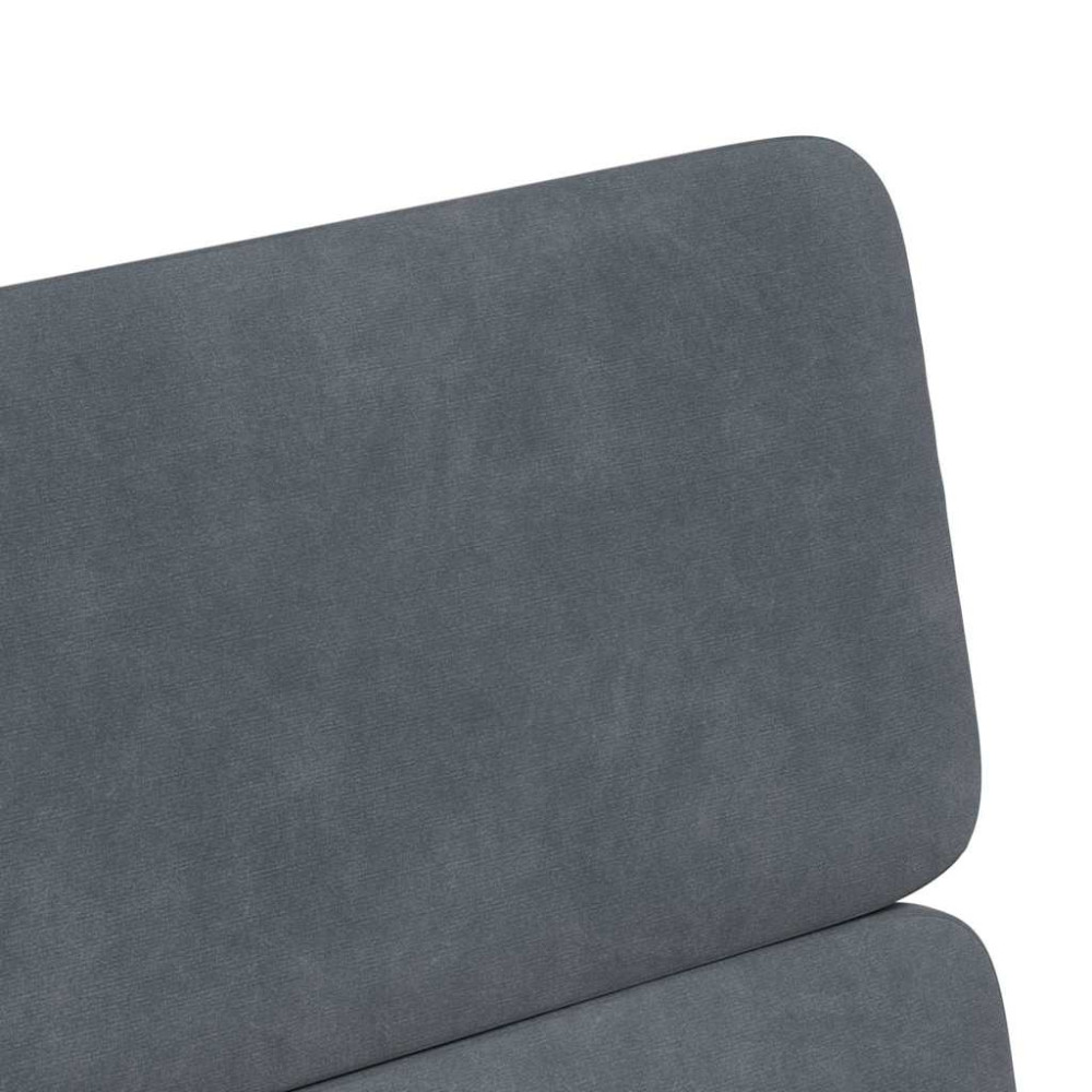 Produktbild för Matstolar med hjul 2 pcs Mörkgrå 58 x 65 x 98 cm Sammet