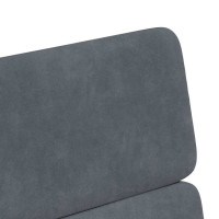 Produktbild för Matstolar med hjul 2 pcs Mörkgrå 58 x 65 x 98 cm Sammet