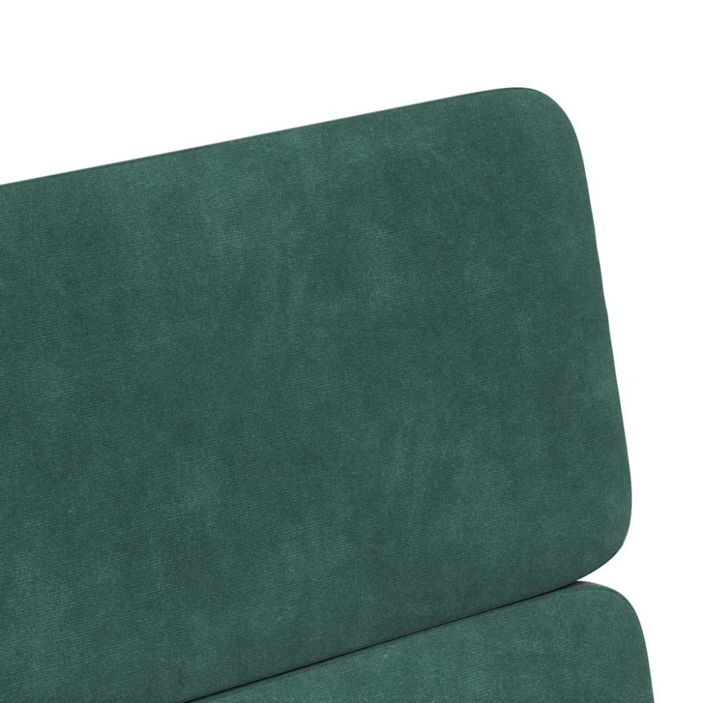 Produktbild för Matstolar med hjul 2 pcs Mörkgrön 58 x 65 x 98 cm Sammet