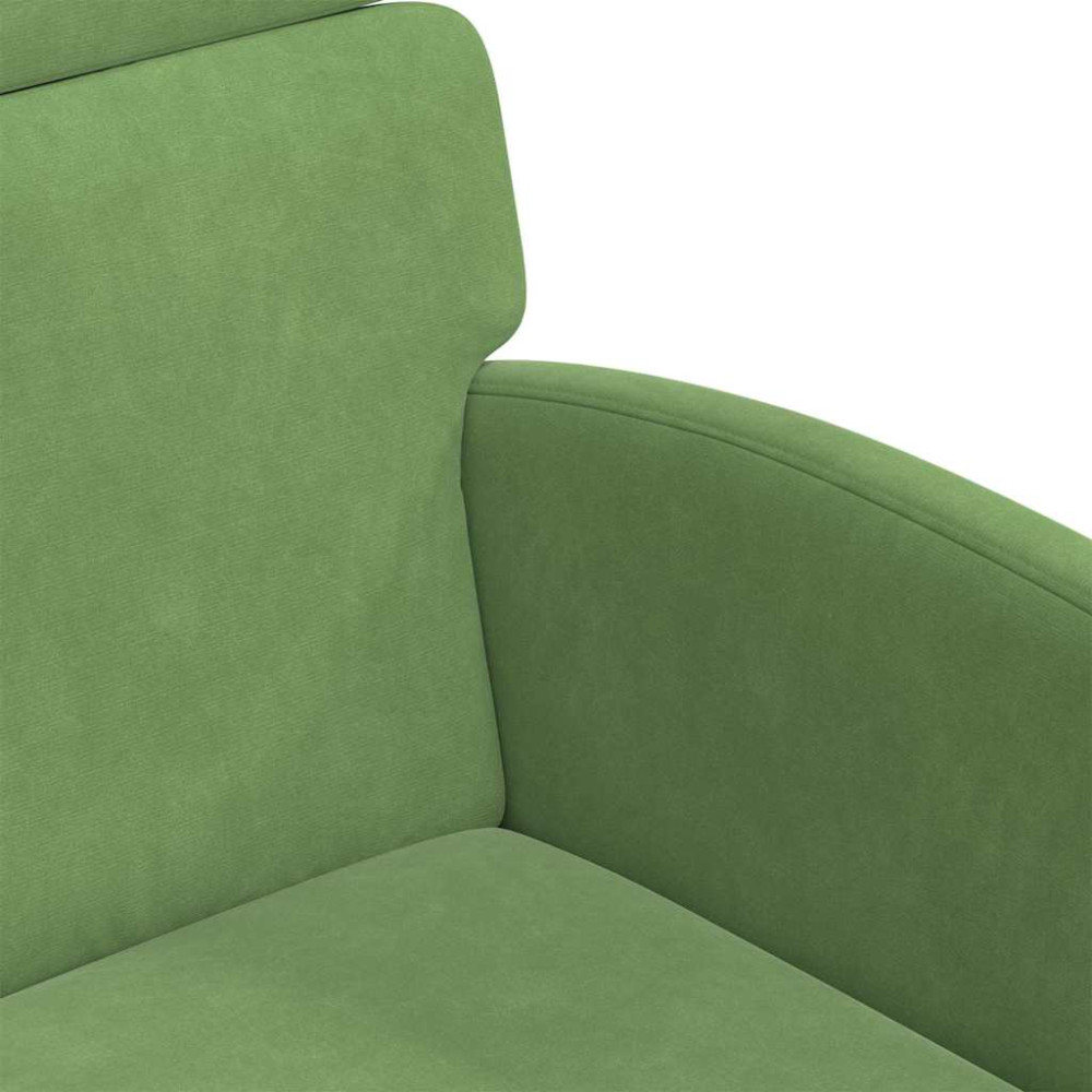 Produktbild för Matstolar med hjul 2 pcs Ljusgrön 58 x 65 x 98 cm Sammet