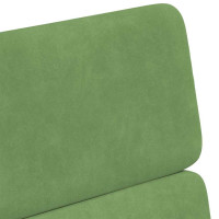 Produktbild för Matstolar med hjul 2 pcs Ljusgrön 58 x 65 x 98 cm Sammet