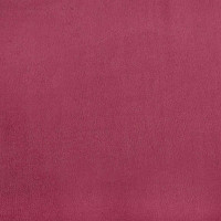 Produktbild för Matstolar med hjul med hjul 2 pcs Vinröd 58 x 65 x 98 cm Sammet