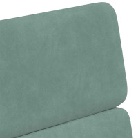 Produktbild för Matstolar med hjul 2 pcs havsgrön 58 x 65 x 98 cm Sammet