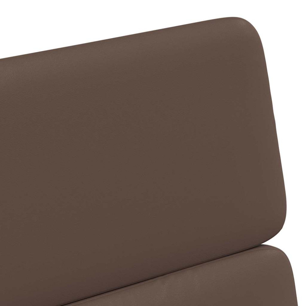 Produktbild för Matstolar med hjul 2 pcs Brun 58 x 65 x 98 cm Konstläder