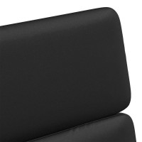 Produktbild för Matstolar med hjul 2 pcs Svart 58 x 65 x 98 cm Konstläder