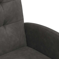Produktbild för Matstolar med hjul 2 pcs Svart 58 x 67 x 97 cm Konstläder