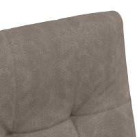 Produktbild för Matstolar med hjul 2 pcs Grå 58 x 67 x 97 cm Konstläder