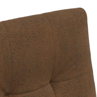 Produktbild för Matstolar med hjul 2 pcs Brun 58 x 67 x 97 cm Faux mockaläder