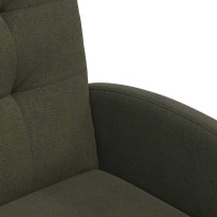 Produktbild för Matstolar med hjul med hjul 2 pcs Armégrön 58 x 67 x 97 cm
