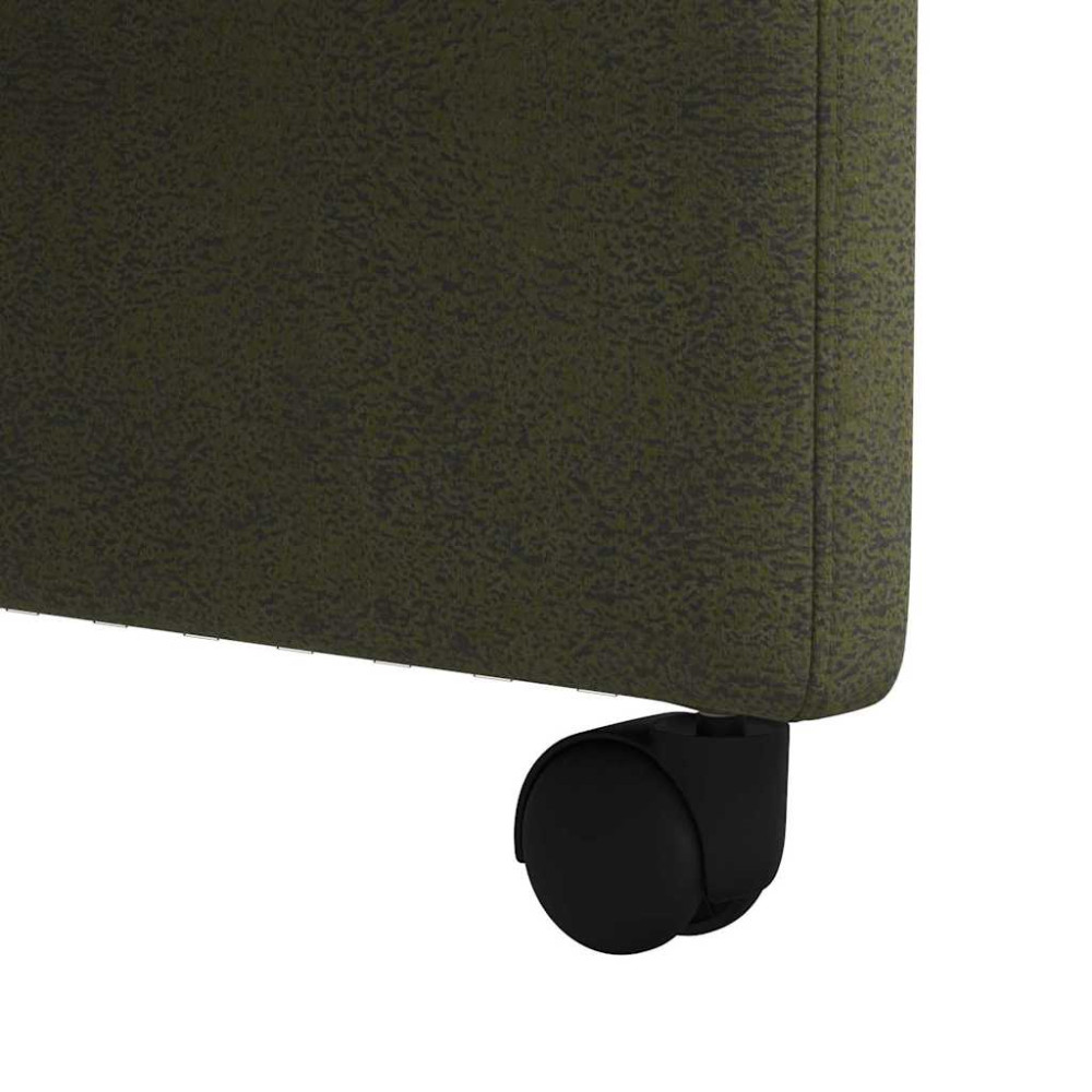 Produktbild för Matstolar med hjul med hjul 2 pcs Armégrön 58 x 67 x 97 cm