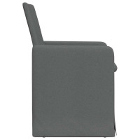 Produktbild för Matstolar 2 pcs Mörkgrå 57 x 67 x 95 cm tyg