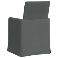Produktbild för Matstolar 2 pcs Mörkgrå 57 x 67 x 95 cm tyg