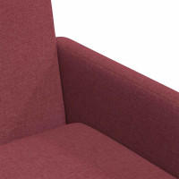 Produktbild för Matstolar 2 pcs Vinröd 57 x 67 x 95 cm tyg