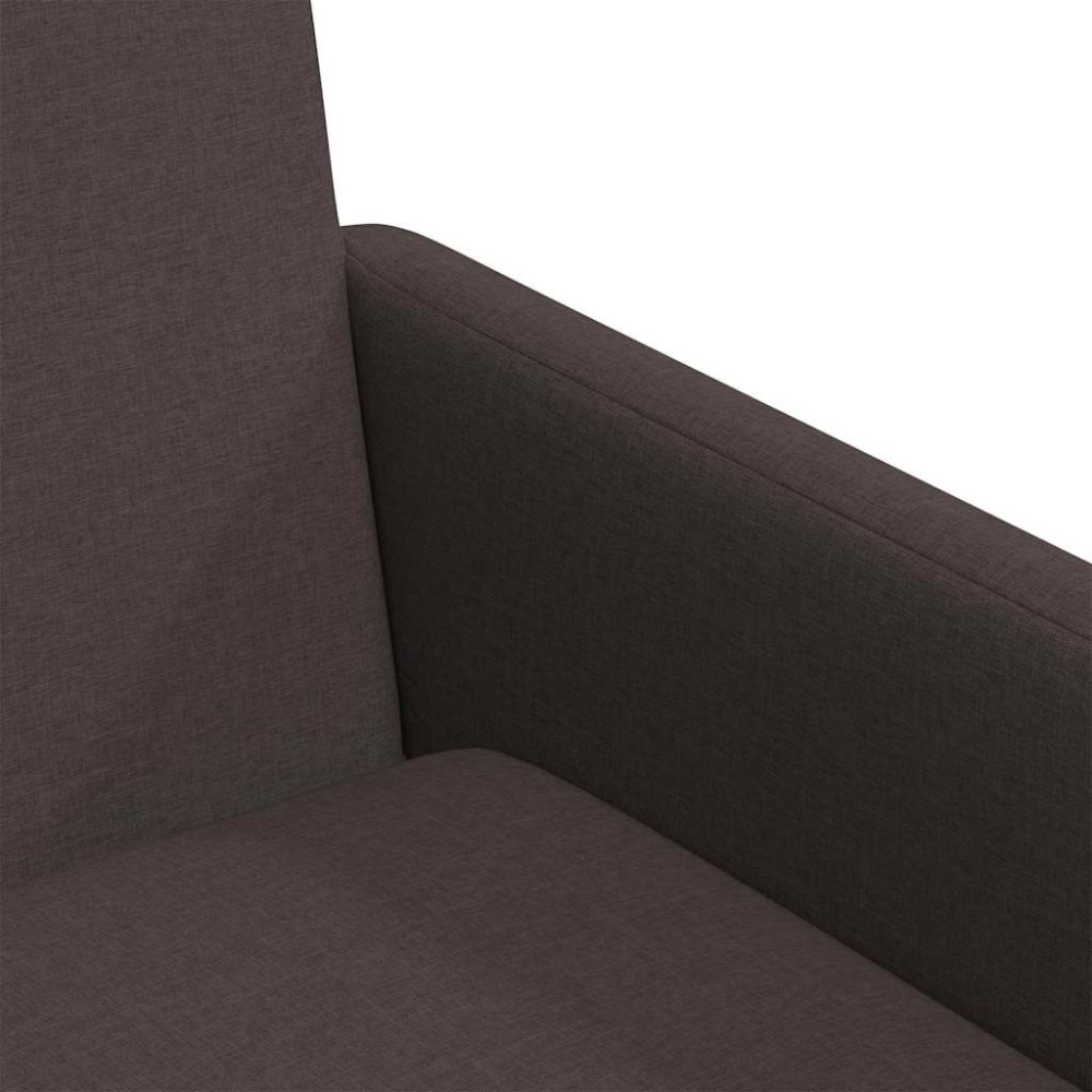 Produktbild för Matstolar 2 pcs Mörkbrun 57 x 67 x 95 cm tyg