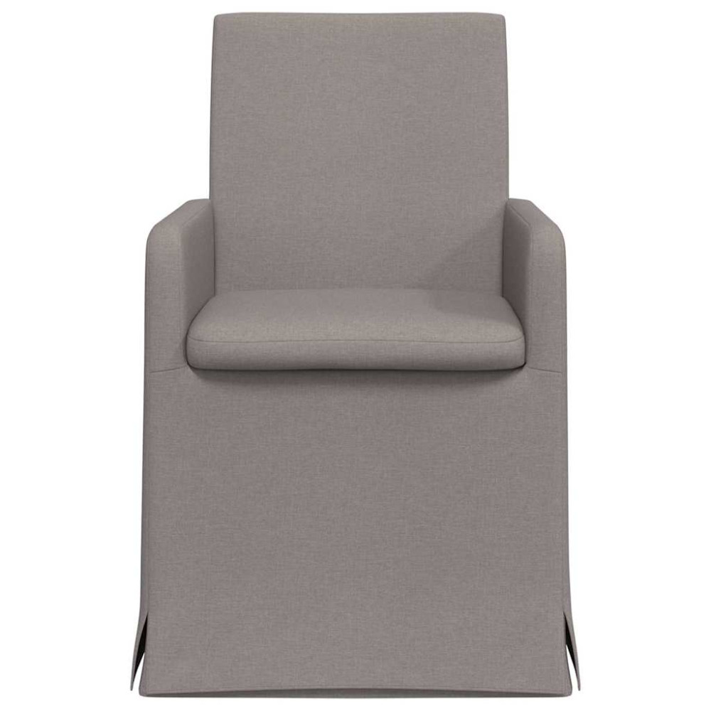 Produktbild för Matstolar 2 pcs Taupe 57 x 67 x 95 cm tyg