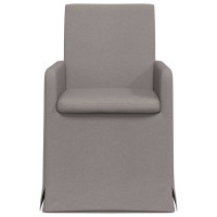 Produktbild för Matstolar 2 pcs Taupe 57 x 67 x 95 cm tyg