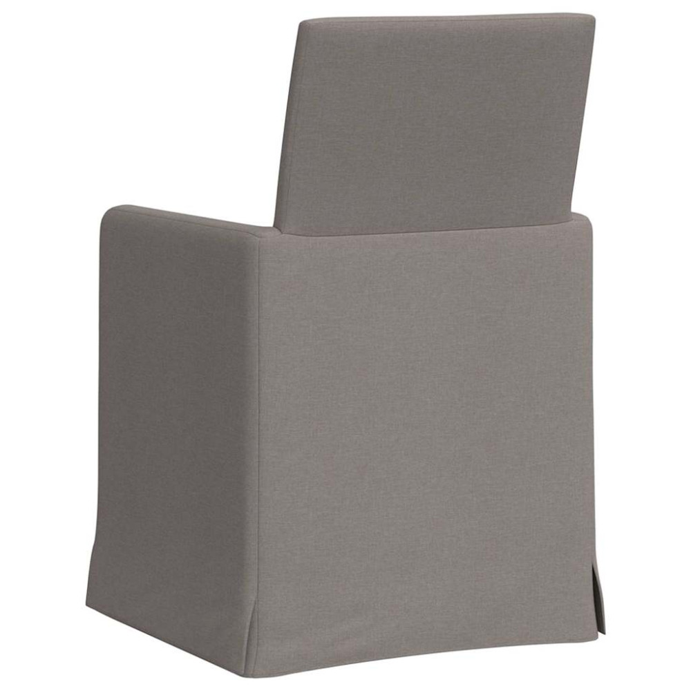 Produktbild för Matstolar 2 pcs Taupe 57 x 67 x 95 cm tyg