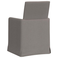 Produktbild för Matstolar 2 pcs Taupe 57 x 67 x 95 cm tyg
