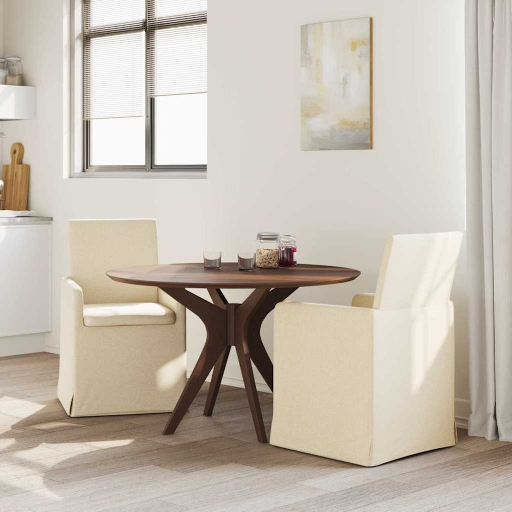 Produktbild för Matstolar 2 pcs Kräm 57 x 67 x 95 cm tyg
