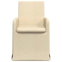 Produktbild för Matstolar 2 pcs Kräm 57 x 67 x 95 cm tyg