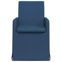 Produktbild för Matstolar 2 pcs Blå 57 x 67 x 95 cm tyg