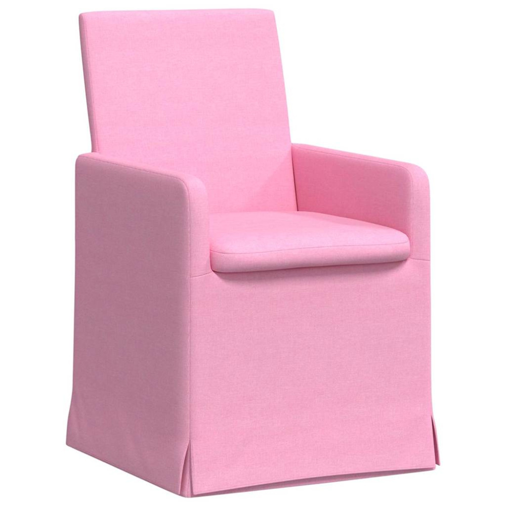 Produktbild för Matstolar 2 pcs Rosa 57 x 67 x 95 cm tyg
