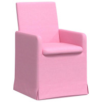 Produktbild för Matstolar 2 pcs Rosa 57 x 67 x 95 cm tyg