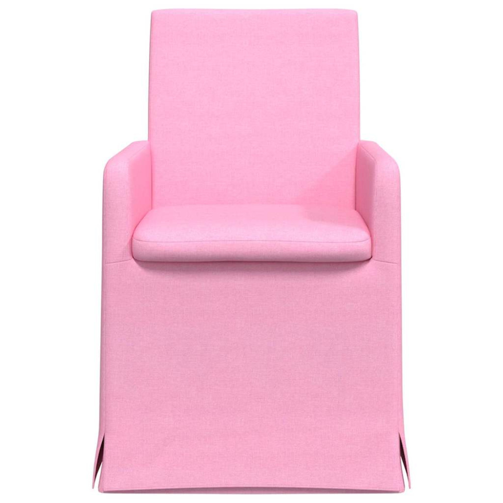 Produktbild för Matstolar 2 pcs Rosa 57 x 67 x 95 cm tyg