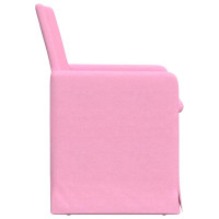 Produktbild för Matstolar 2 pcs Rosa 57 x 67 x 95 cm tyg