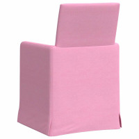 Produktbild för Matstolar 2 pcs Rosa 57 x 67 x 95 cm tyg