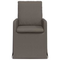 Produktbild för Matstolar 2 pcs Ljusgrå 57 x 67 x 98 cm Linne