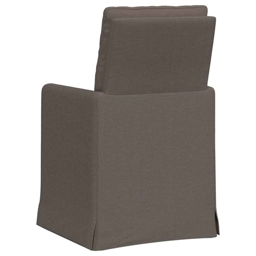Produktbild för Matstolar 2 pcs Ljusgrå 57 x 67 x 98 cm Linne