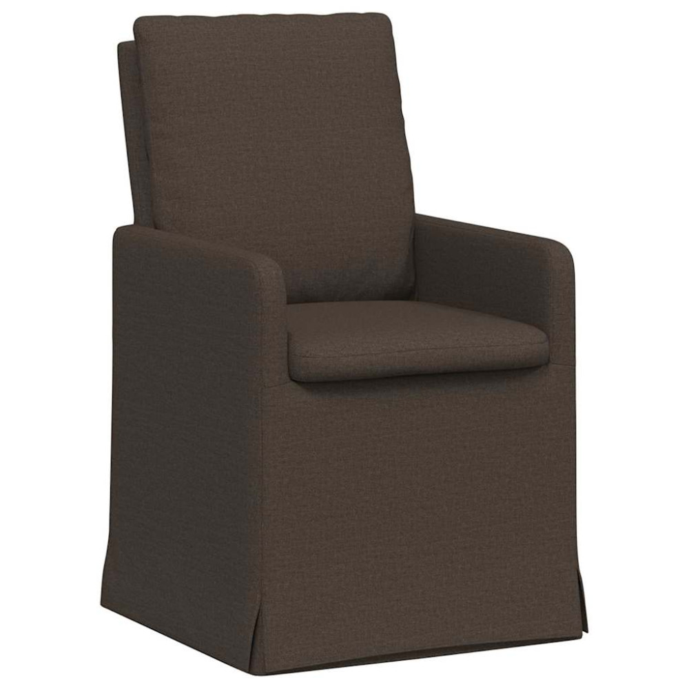 Produktbild för Matstolar 2 pcs Mörkgrå 57 x 67 x 98 cm Linne