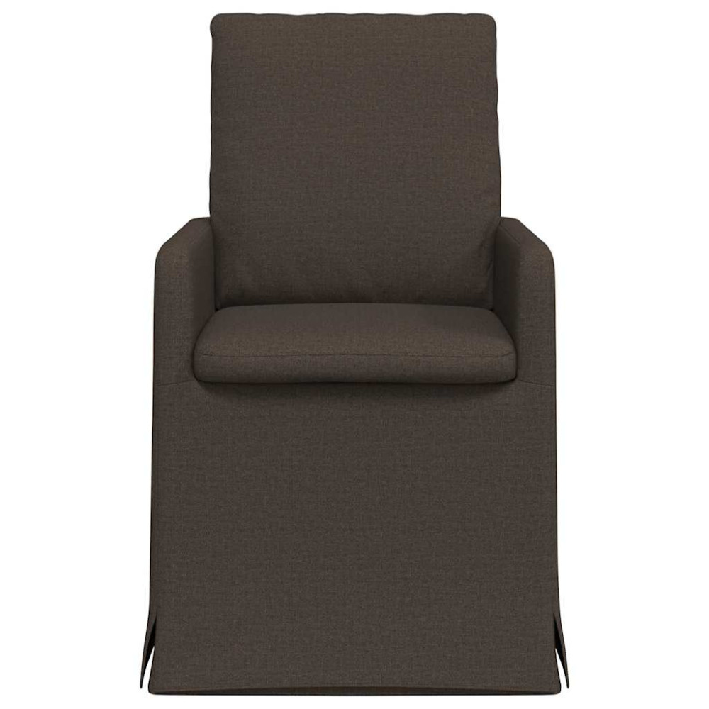 Produktbild för Matstolar 2 pcs Mörkgrå 57 x 67 x 98 cm Linne