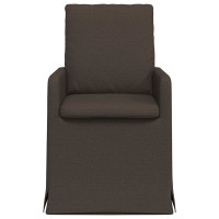 Produktbild för Matstolar 2 pcs Mörkgrå 57 x 67 x 98 cm Linne