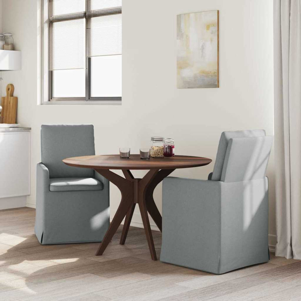 Produktbild för Matstolar 2 pcs Ljusgrå 57 x 67 x 98 cm tyg