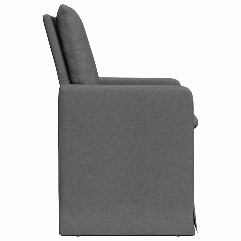 Produktbild för Matstolar 2 pcs Mörkgrå 57 x 67 x 98 cm tyg